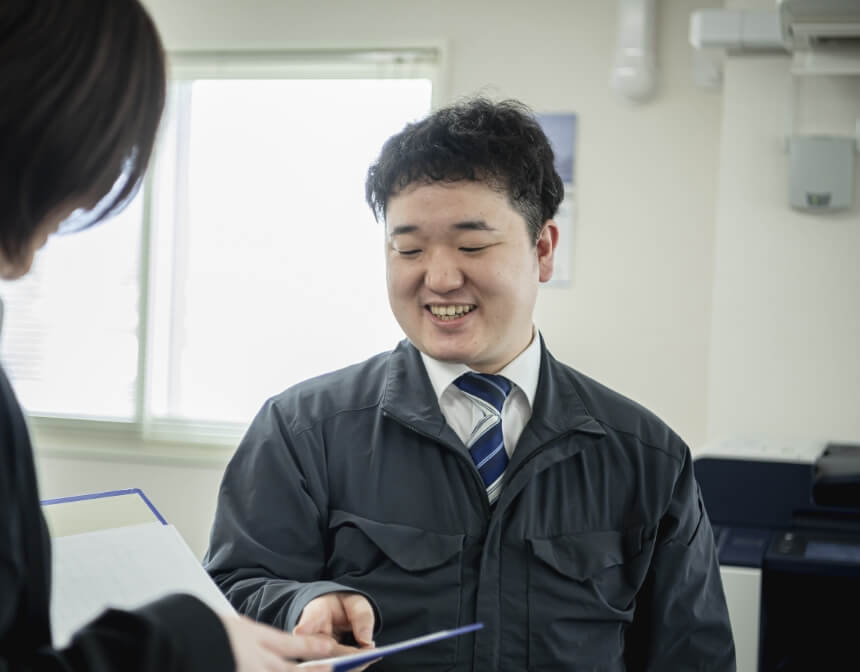 社員インタビューの様子